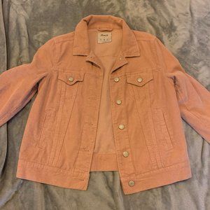 Salmon Pink Denim Jacket